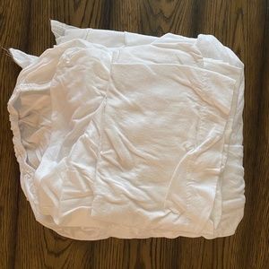 white twin cotton knit pillowcases and sheets sets